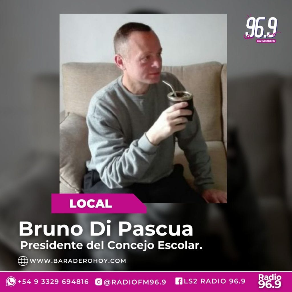 Bruno Di Pascua: “MUCHAS ESCUELAS SE NOS VIERON AFECATADAS, POR LA TORMENTA”