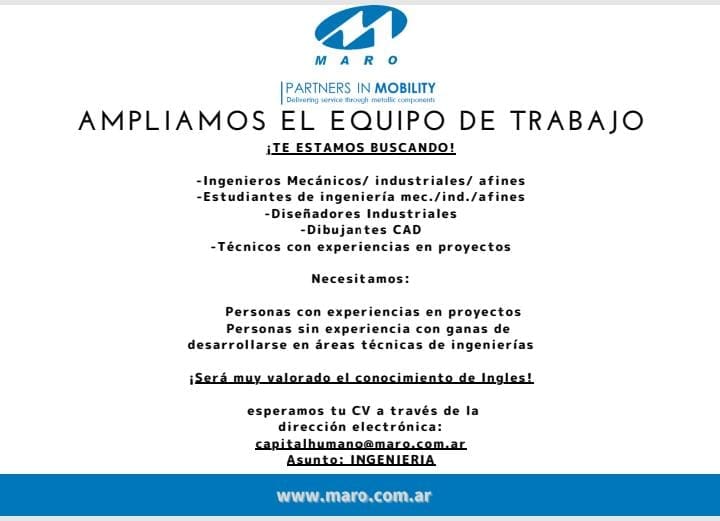 AMPLIAMOS EL EQUIPO DE TRABAJO