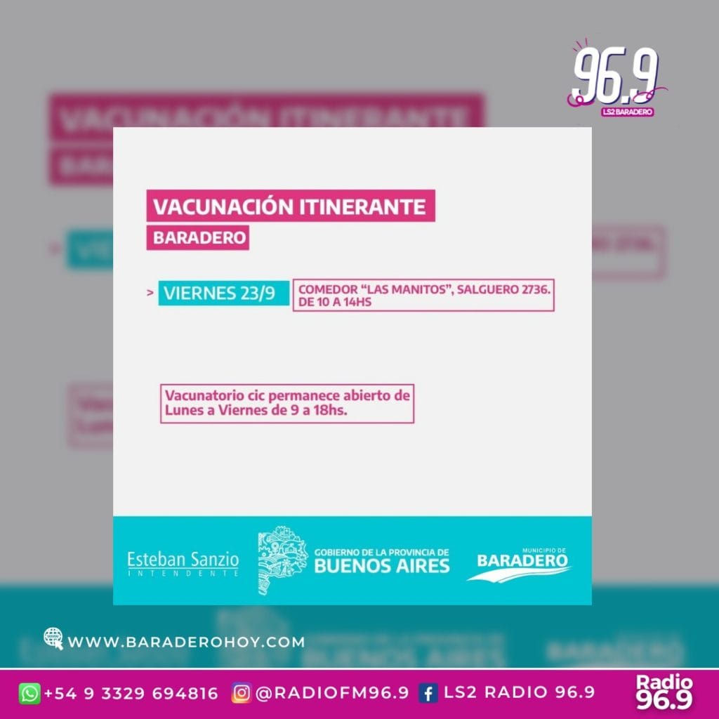La vacunación itinerante en el Comedor “Las Manitos”