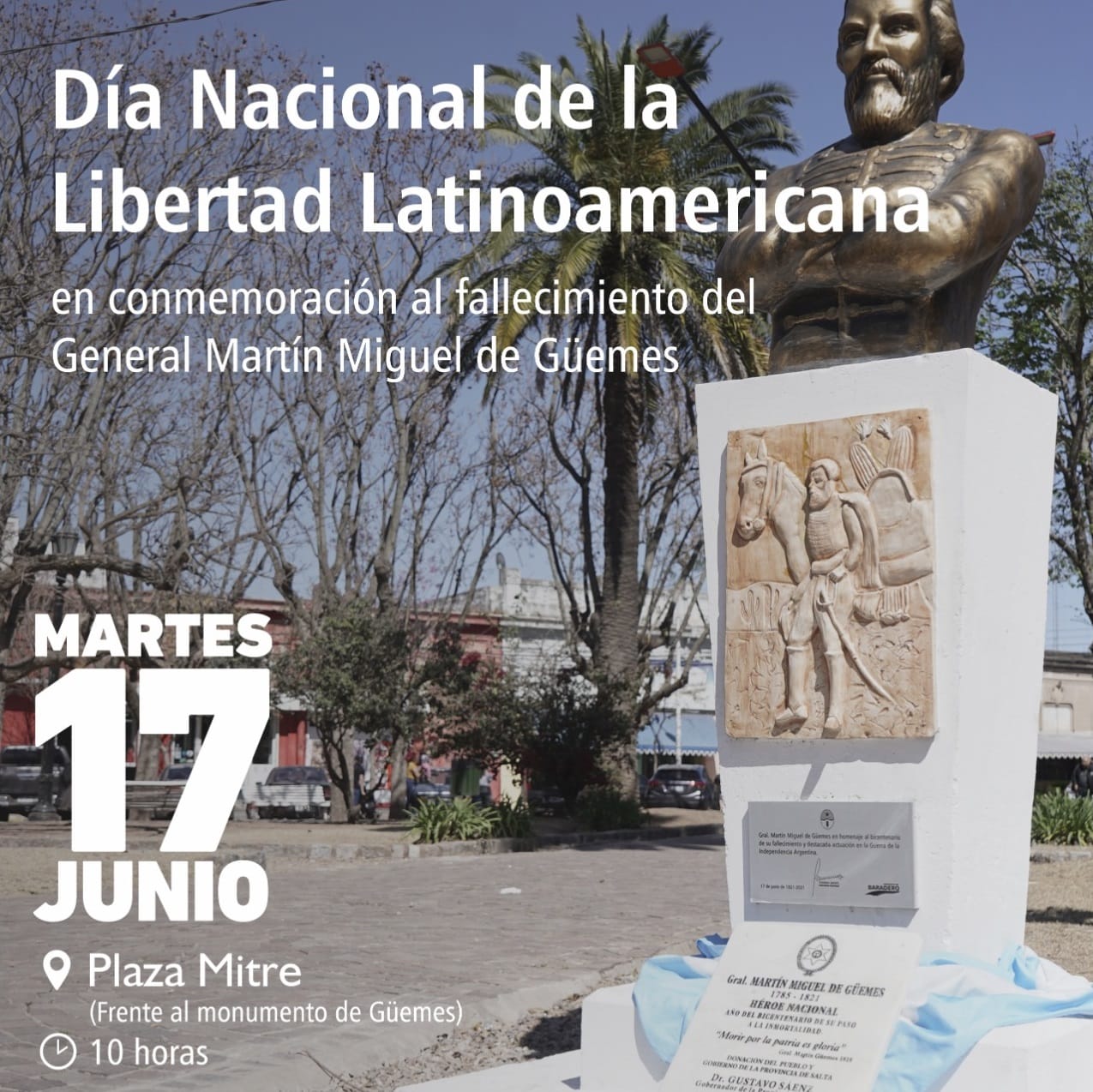 ACTO OFICIAL POR EL DÍA NACIONAL DE LA LIBERTAD LATINOAMERICANA