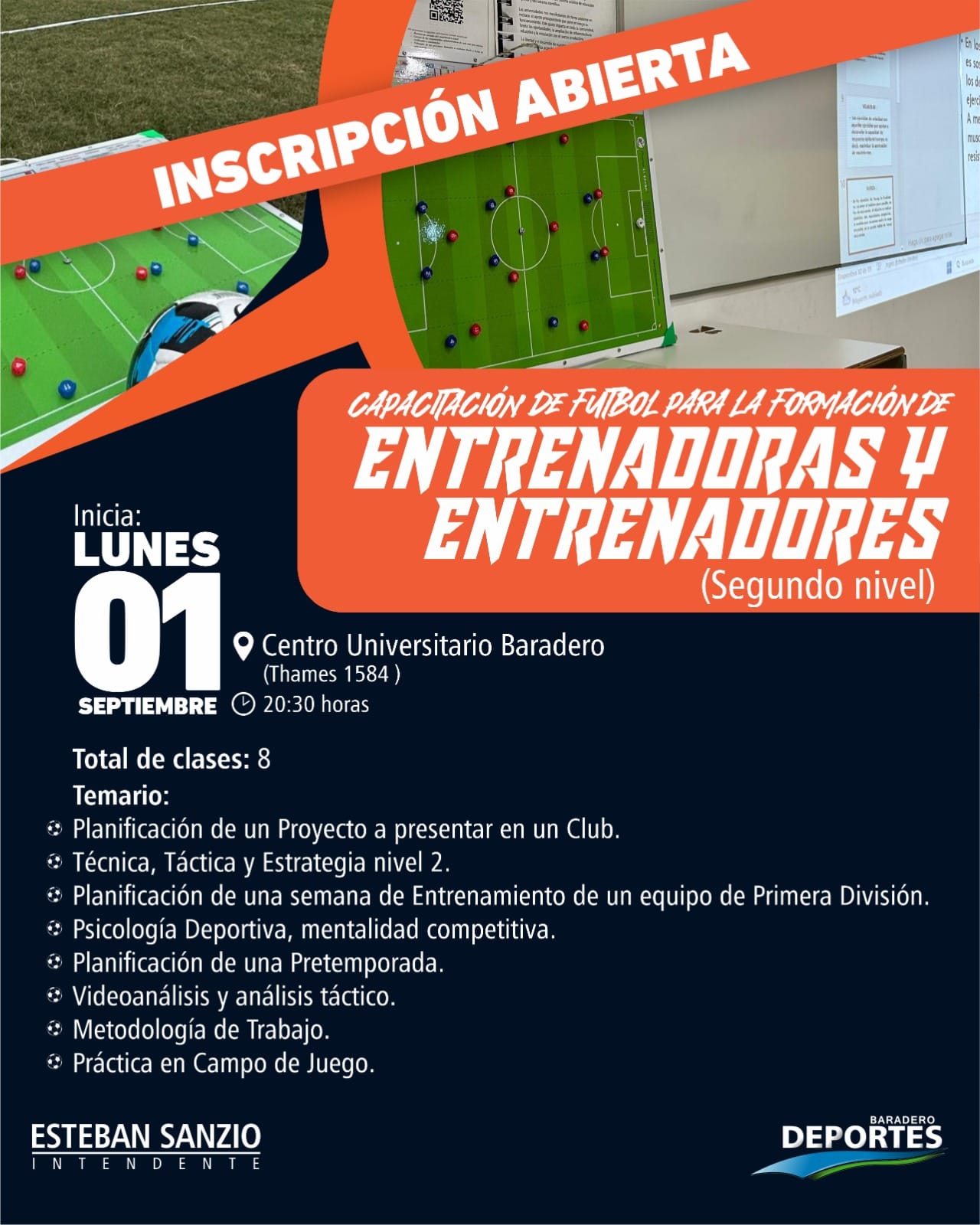 CAPACITACIÓN DE FÚTBOL PARA LA FORMACIÓN DE ENTRENADORAS Y ENTRENADORES (NIVEL 2)