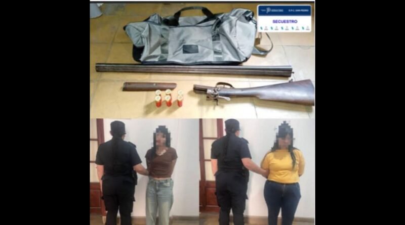 SAN PEDRO: APREHENDIERON A DOS MUJERES Y SECUESTRARON UNA ESCOPETA TRAS EL ATAQUE A TIROS CONTRA DOS ADOLESCENTES