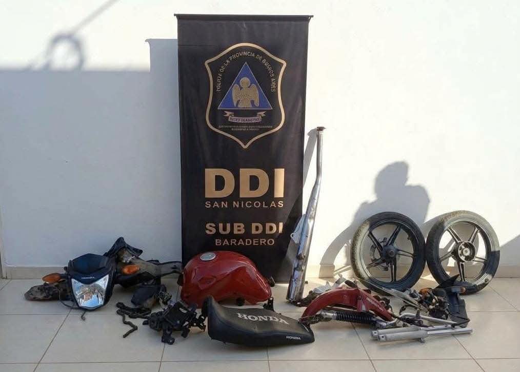 RECUPERARON EN SAN PEDRO PARTES DE UNA MOTO QUE HABÍA SIDO ROBADA EN BARADERO