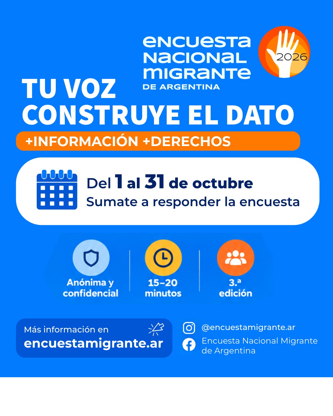 ARRANCÓ LA TERCERA EDICIÓN DE LA ENCUESTA NACIONAL MIGRANTE DE ARGENTINA