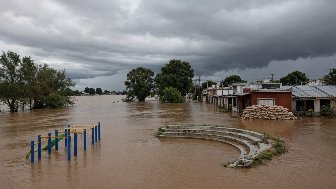 EL PARANÁ ROMPIÓ LAS DEFENSAS DE PASO DE LA PATRIA E INUNDÓ TRES BARRIOS